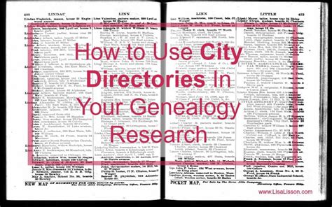 How to Use City Directories In Your Genealogy .